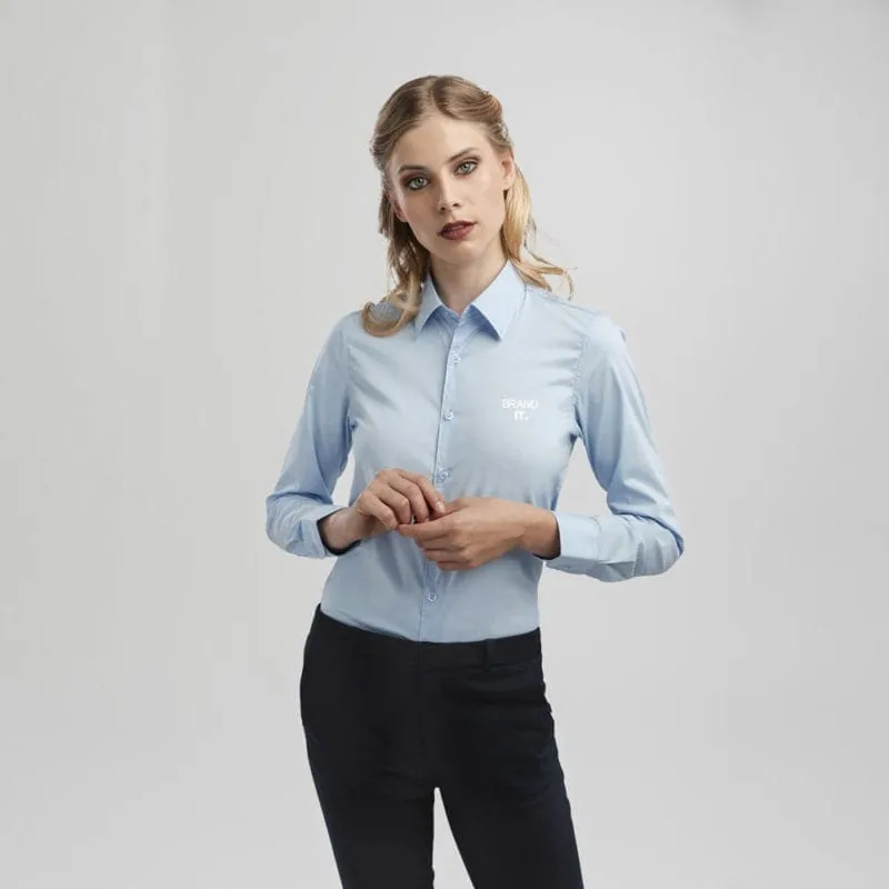 Women’s poplin shirt Sizes: S, M, L, XL, XXL BATALHA WOMEN 30213 – promotional product with your logo