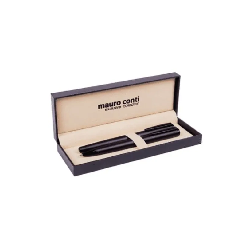 Writing set, ballpoint pen and roller pen Mauro Conti V4831 – promotional product with your logo